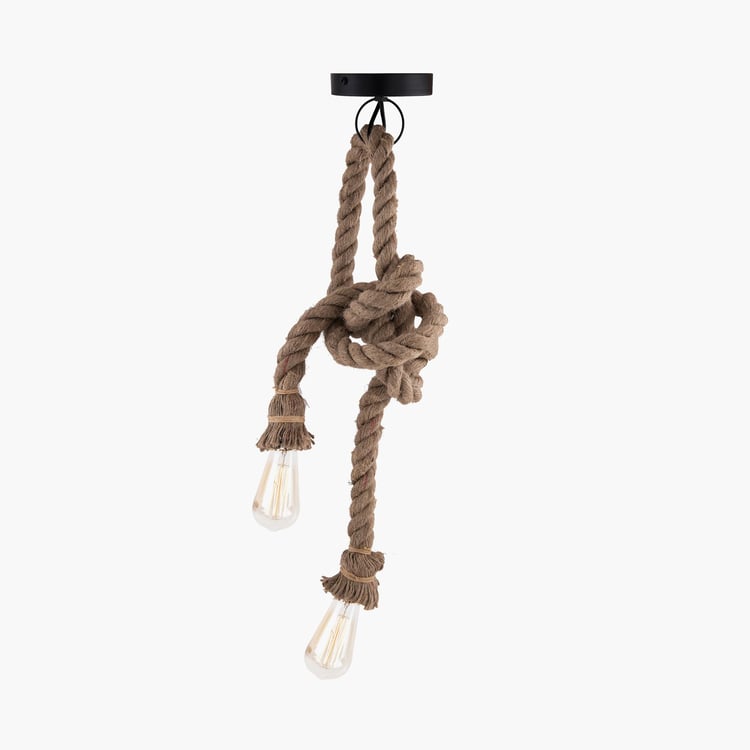 HOMESAKE Jute Ceiling Lamp