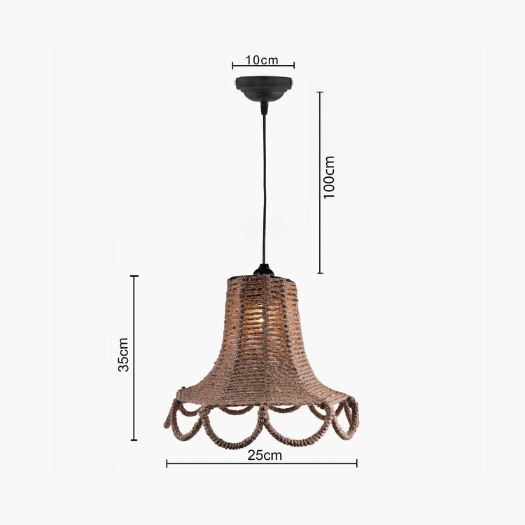 HOMESAKE Jute Ceiling Lamp