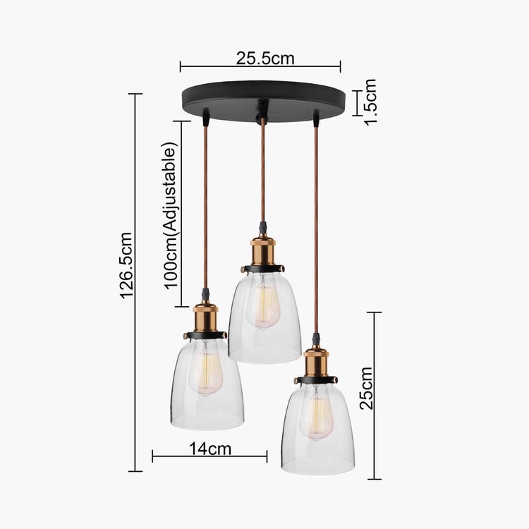 HOMESAKE Metal Cluster Ceiling Lamp