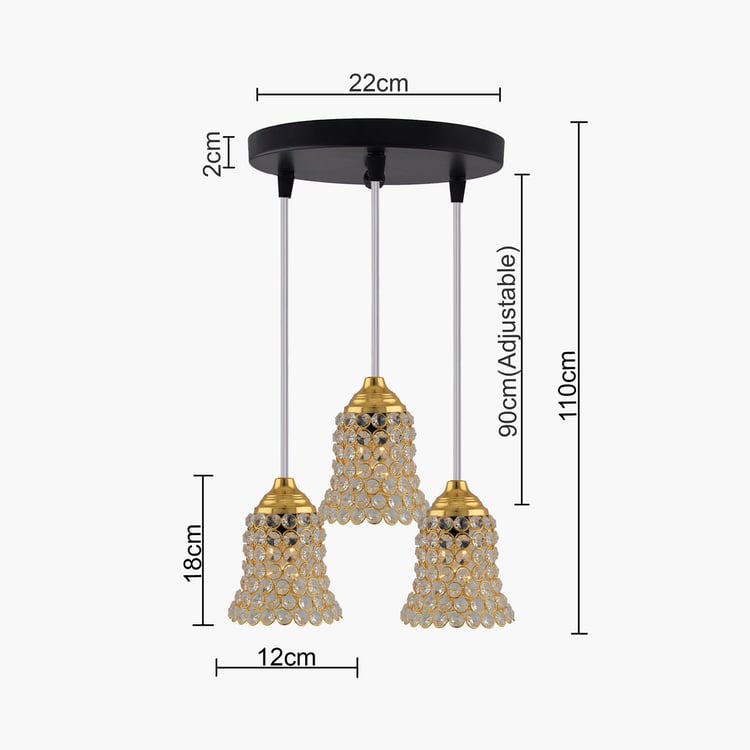 HOMESAKE Metal Cluster Ceiling Lamp