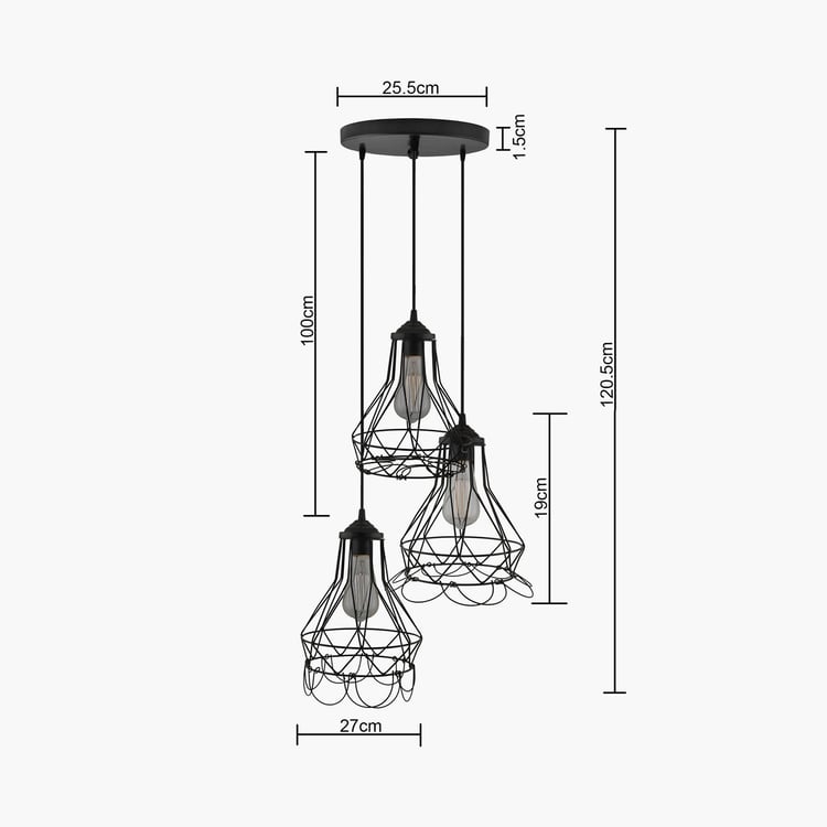 HOMESAKE Metal Cluster Ceiling Lamp