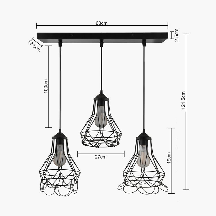 HOMESAKE Metal Cluster Ceiling Lamp