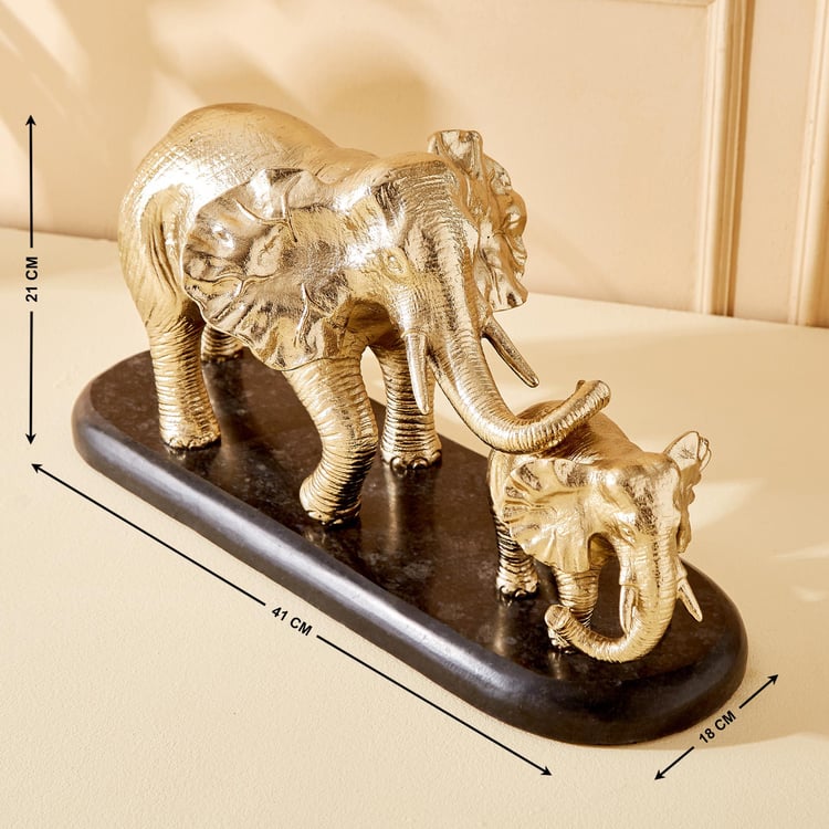 Eternity Vivere Metal Mother and Baby Elephant. Figurine