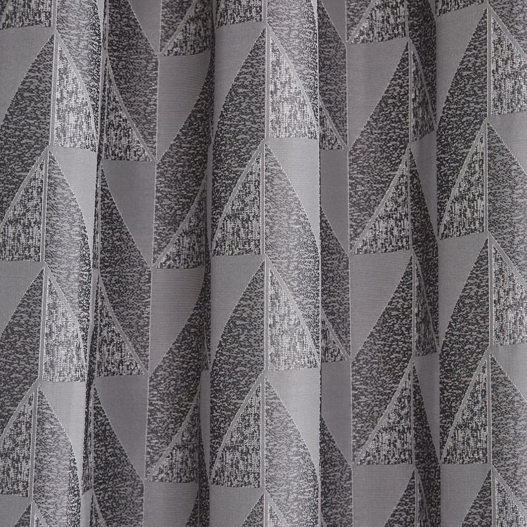 Sketch Set of 2 Jacquard Light Filtering Door Curtains - 7ft