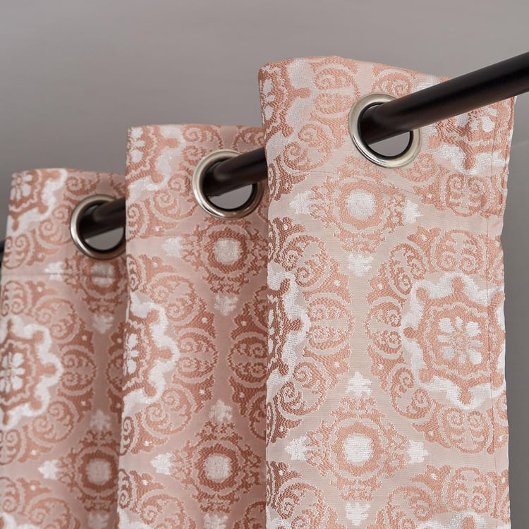 Sketch Burke Set of 2 Woven Light Filtering Door Curtains - 7ft