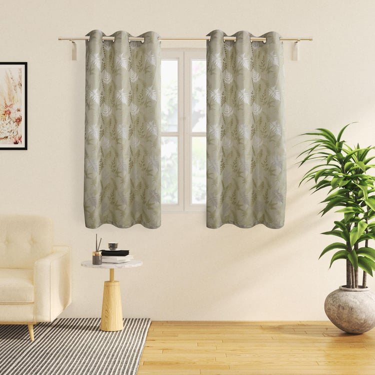 Sketch Set of 2 Jacquard Light Filtering Window Curtains