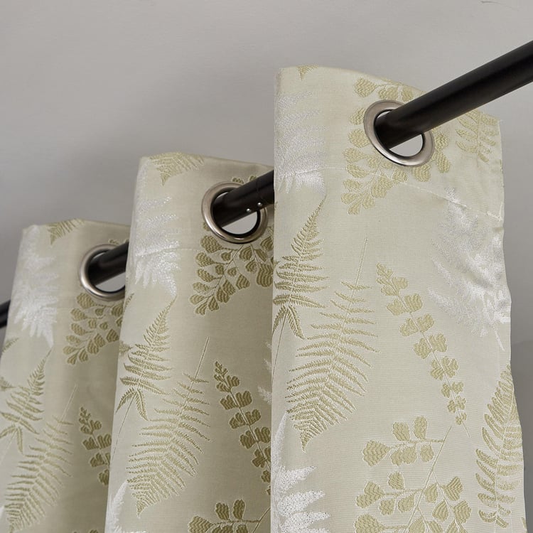 Sketch Eden Set of 2 Jacquard Light Filtering Door Curtains - 7ft