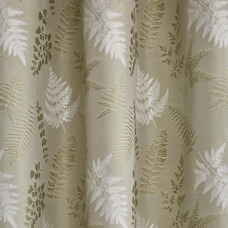 Sketch Eden Set of 2 Jacquard Light Filtering Door Curtains - 7ft
