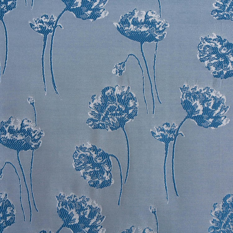 Sketch Patina Set of 2 Jacquard Light Filtering Door Curtains - 7ft