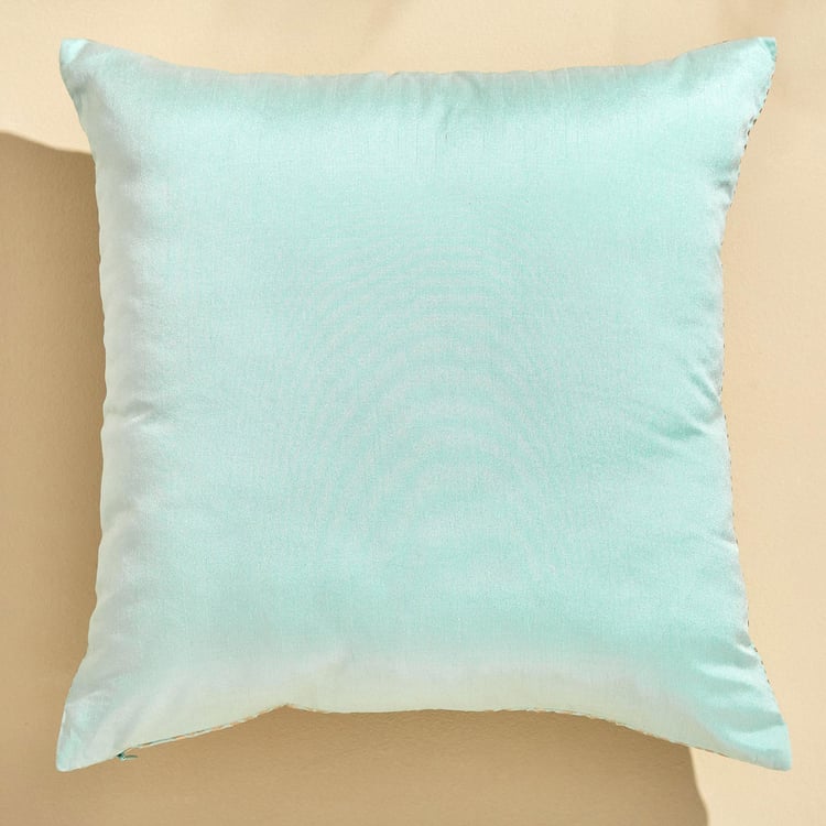 Velour Foil Print Cushion Cover - 40x40cm