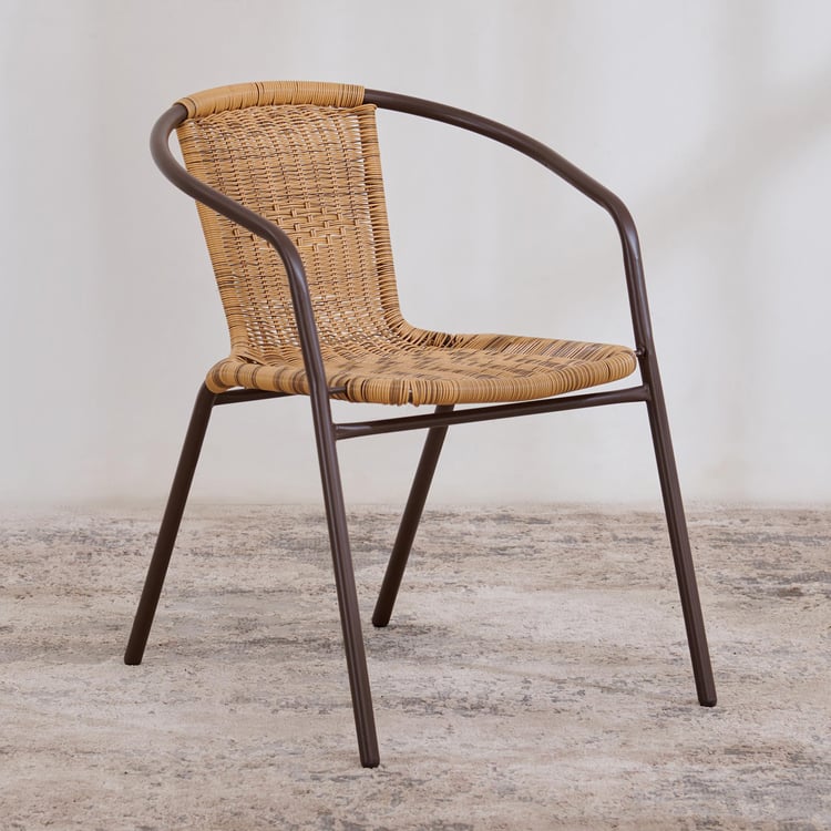 Buy (Refurbished) Fullerton Polyrattan Chair - Brown from Home Centre ...