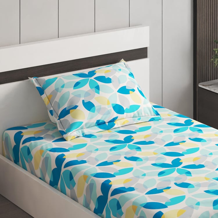 Corsica Elegant Microfibre Printed 2Pcs Single Bedsheet Set