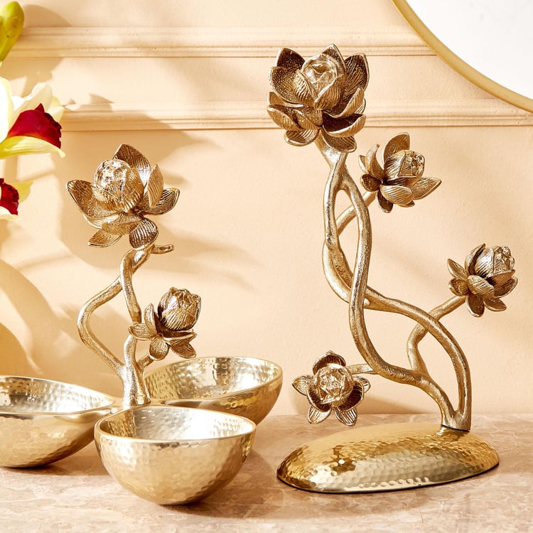 Eternity Vivere Metal Lotus Table Accent