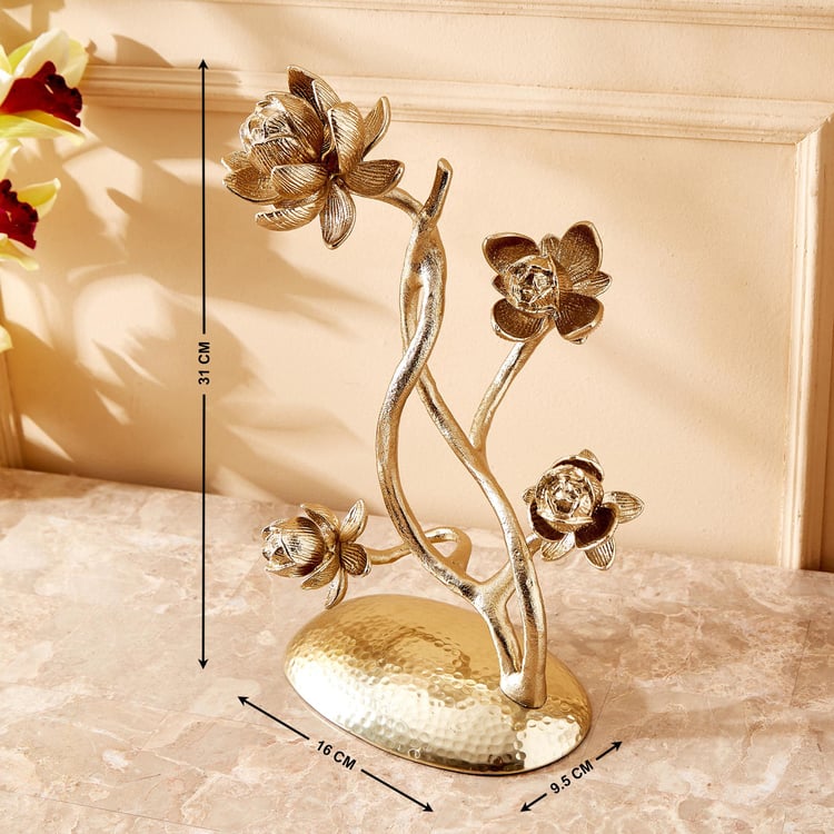 Eternity Vivere Metal Lotus Table Accent