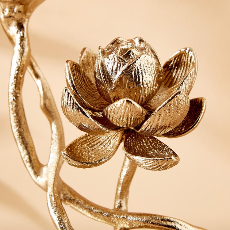 Eternity Vivere Glass Lotus Pedestal Votive Holder