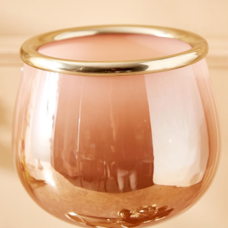 Eternity Vivere Glass Lotus Pedestal Votive Holder