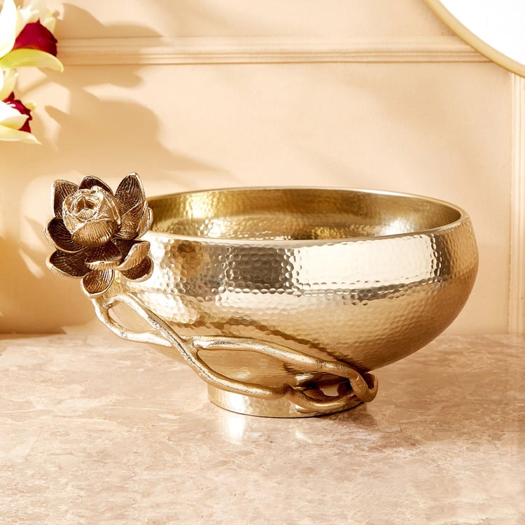 Eternity Vivere Metal Lotus Decorative Bowl