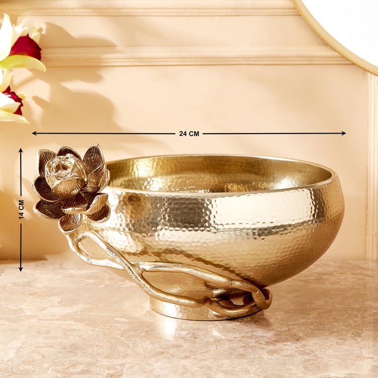 Eternity Vivere Metal Lotus Decorative Bowl