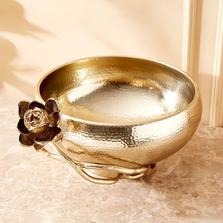 Eternity Vivere Metal Lotus Decorative Bowl