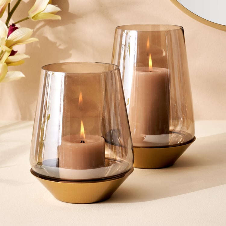 Leon Rims Glass Hurricane Candle Holder