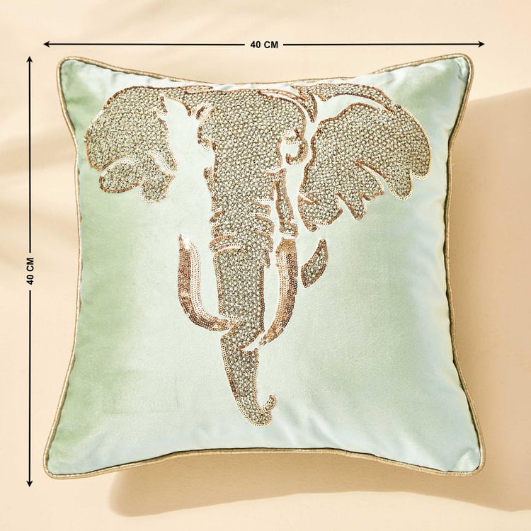 Eternity Vivere Embellished Filled Cushion - 40x40cm