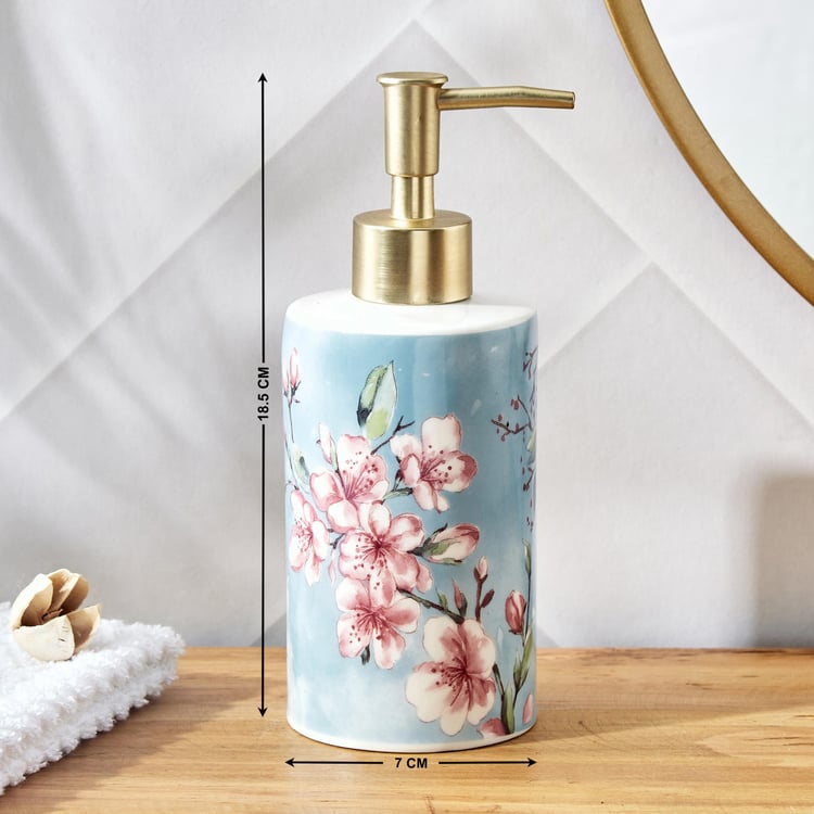 Nova Senorita Ceramic Printed Soap Dispenser - 350ml