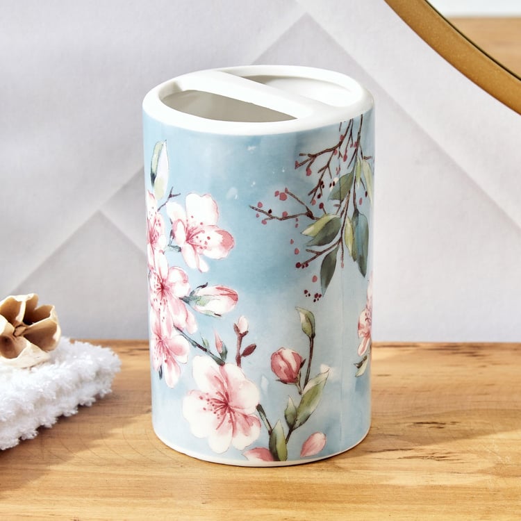 Nova Senorita Ceramic Cherry Blossom Toothbrush Holder