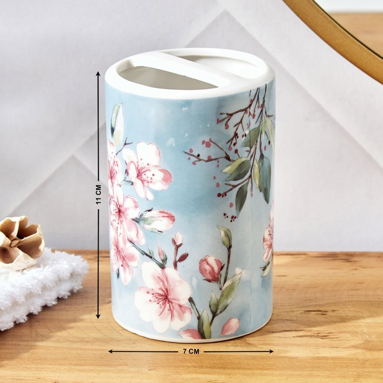 Nova Senorita Ceramic Cherry Blossom Toothbrush Holder