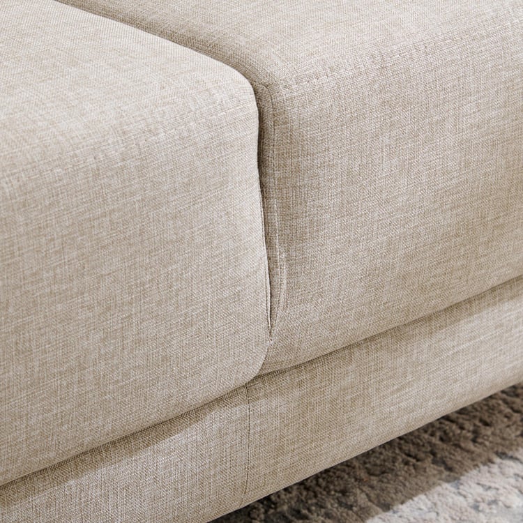 Berry Fabric 2-Seater Sofa - Beige