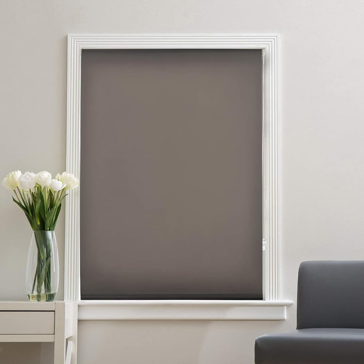 DECO WINDOW Grey Translucent Roller Blind - 54x84"