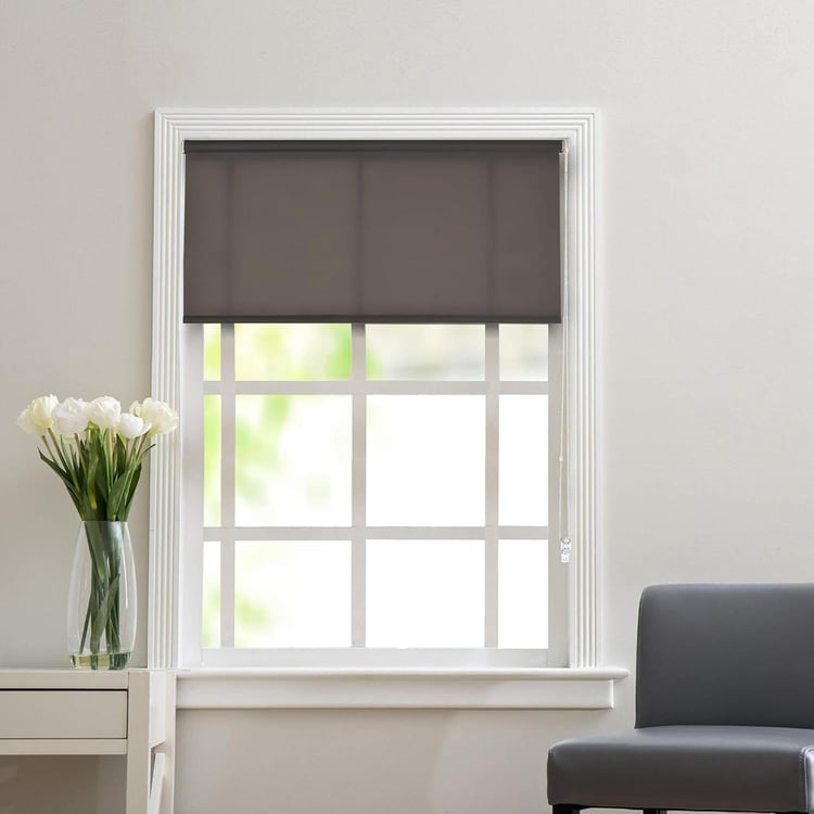 DECO WINDOW Grey Translucent Roller Blind - 54x84"