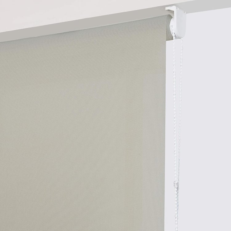 DECO WINDOW Beige Jacquard Blackout Roller Blind - 42x84"