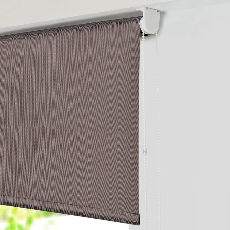 DECO WINDOW Jacquard Blackout Roller Blind - 60x84"