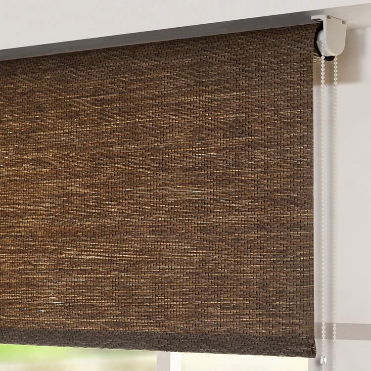 DECO WINDOW Brown Chic Light Filtering Roller Blind - 42x84"