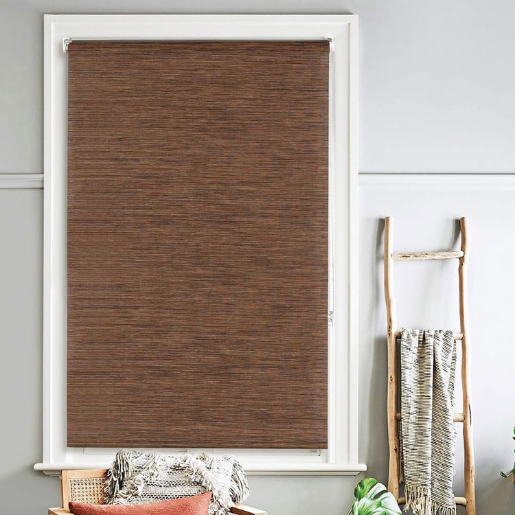 DECO WINDOW Brown Chic Light Filtering Roller Blind - 42x84"