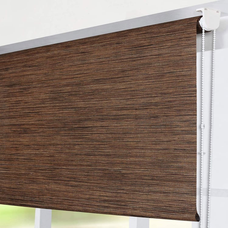 DECO WINDOW Brown Chic Light Filtering Roller Blind - 42x84"