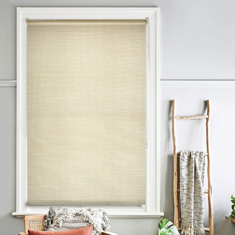 DECO WINDOW Beige Chic Light Filtering Roller Blind - 48x84"