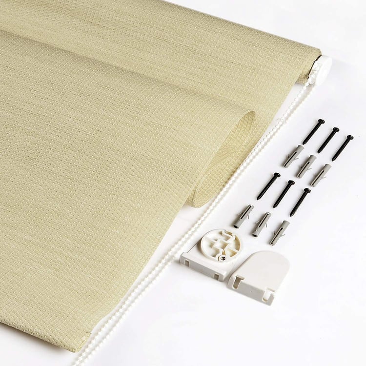 DECO WINDOW Beige Chic Light Filtering Roller Blind - 48x84"