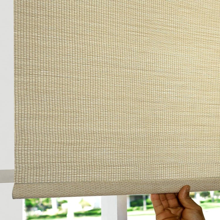 DECO WINDOW Beige Chic Light Filtering Roller Blind - 48x84"