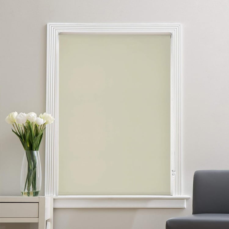 DECO WINDOW Off-White Blackout Roller Blind - 55x84