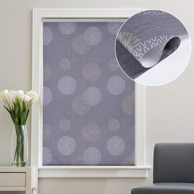 DECO WINDOW Grey Printed Roller Blind - 53x84"