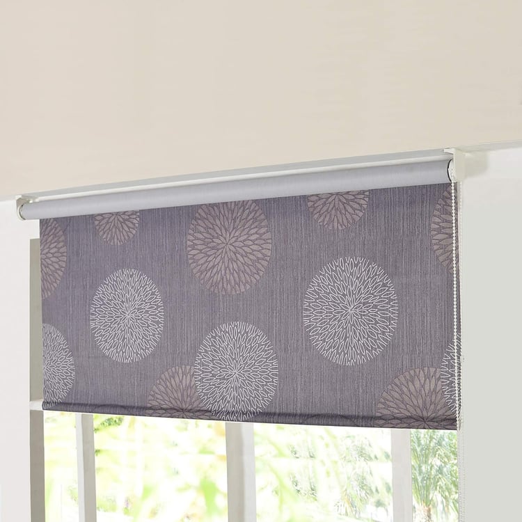 DECO WINDOW Grey Printed Roller Blind - 53x84"