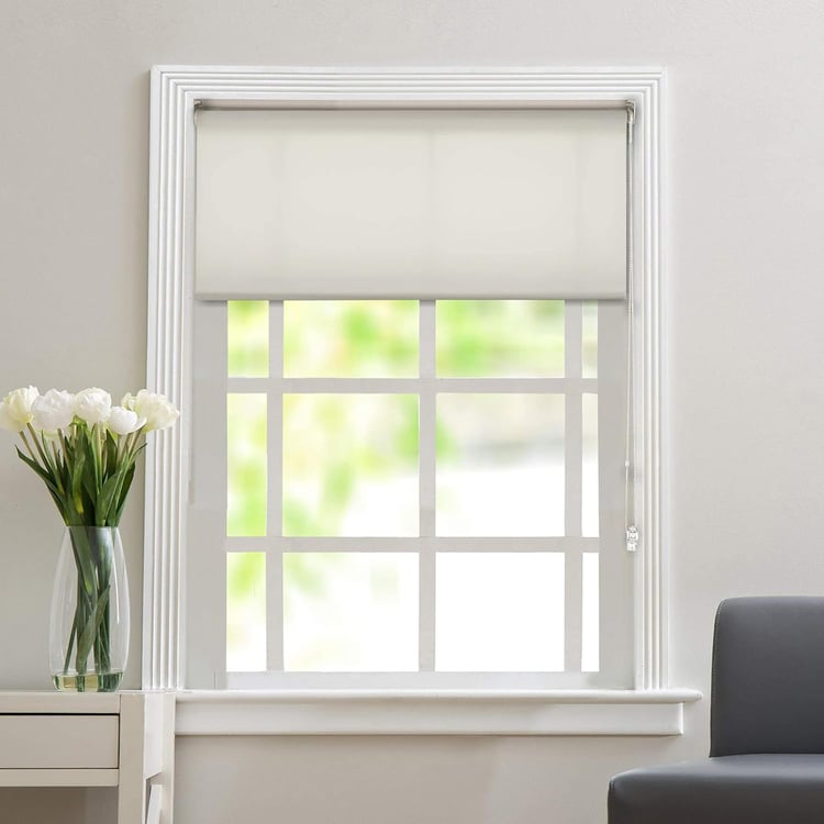 DECO WINDOW White Translucent Roller Blind - 43x84