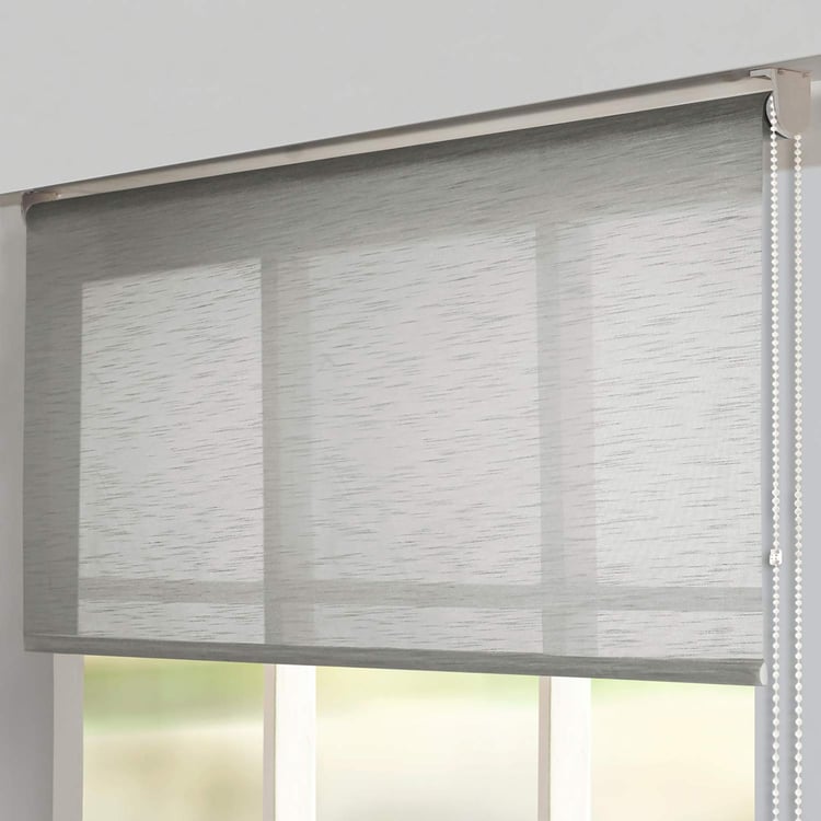 DECO WINDOW Grey Sheer Roller Blind - 38x84"