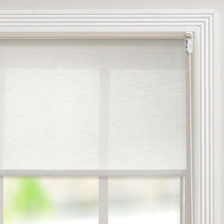 DECO WINDOW Off-White Sheer Roller Blind - 39x84