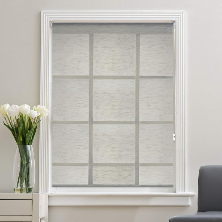 DECO WINDOW Grey Sheer Roller Blind - 40x84"