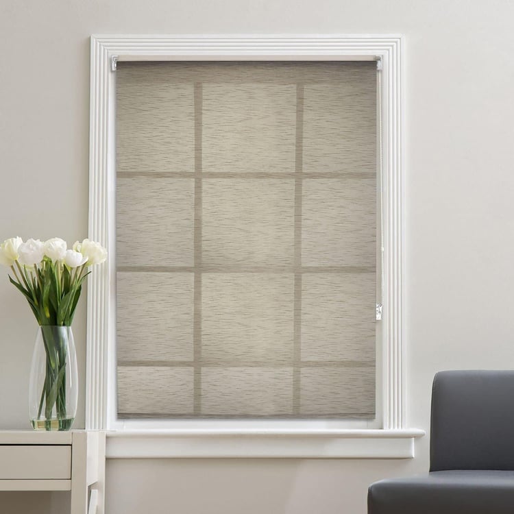 DECO WINDOW Beige Sheer Roller Blind - 41x84