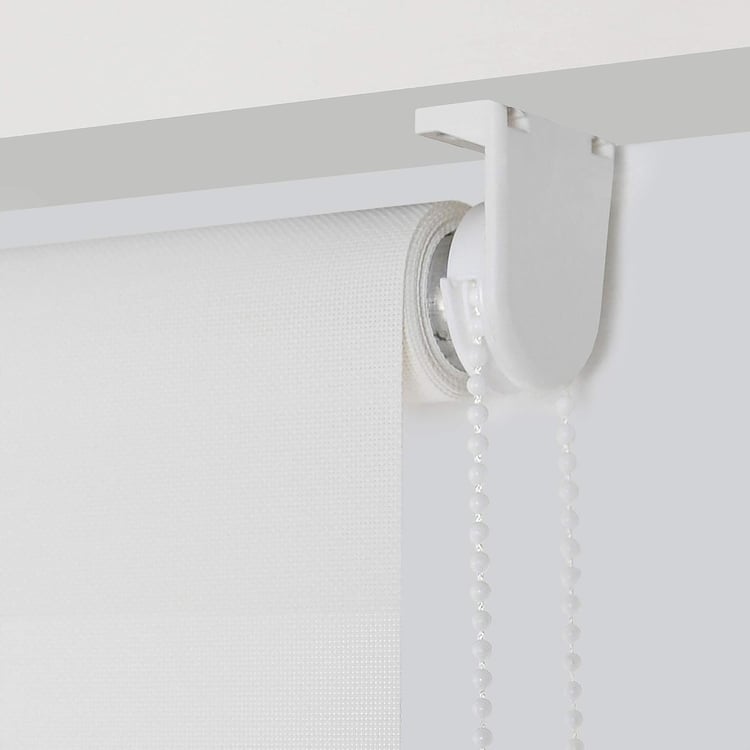 DECO WINDOW White Sunscreen Roller Blind - 37x84