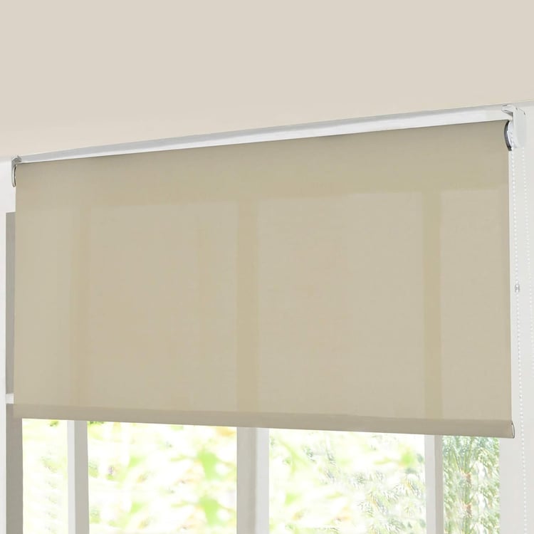 DECO WINDOW Beige Sunscreen Roller Blind - 37x84"