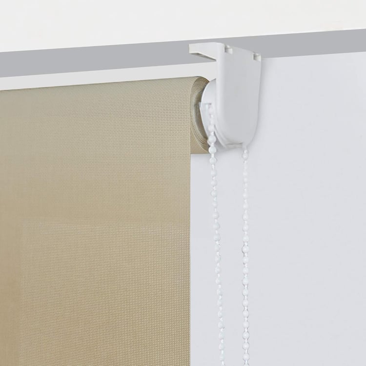 DECO WINDOW Beige Sunscreen Roller Blind - 37x84"